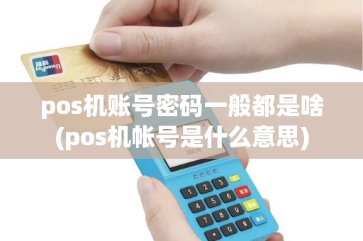 pos机账号密码一般都是啥(pos机帐号是什么意思) pos机账号密码一般都是啥(pos机帐号是什么意思)