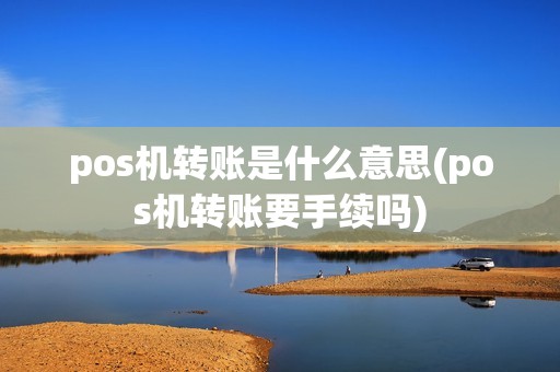 pos机转账是什么意思(pos机转账要手续吗) pos机转账是什么意思(pos机转账要手续吗)
