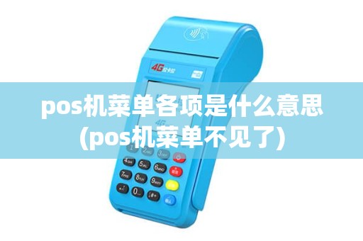 pos机菜单各项是什么意思(pos机菜单不见了)