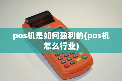 pos机是如何盈利的(pos机怎么行业)