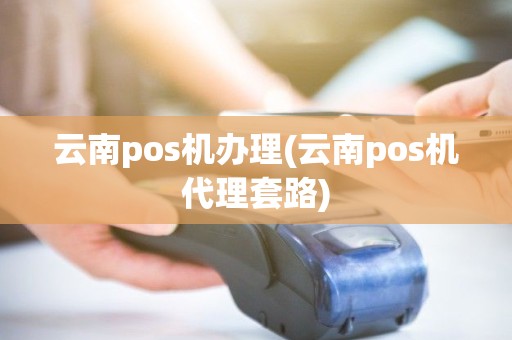 云南pos机办理(云南pos机代理套路)