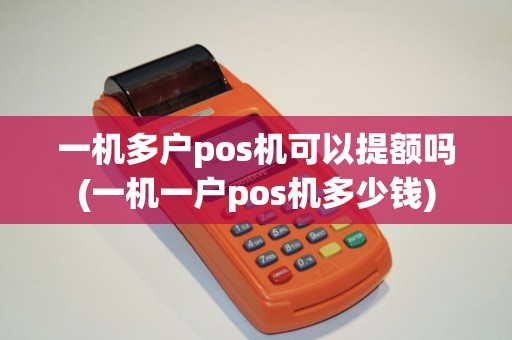 一机多户pos机可以提额吗(一机一户pos机多少钱)