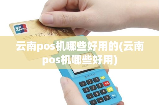 云南pos机哪些好用的(云南pos机哪些好用)