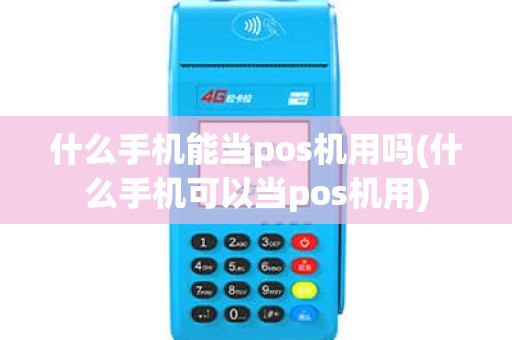 什么手机能当pos机用吗(什么手机可以当pos机用)