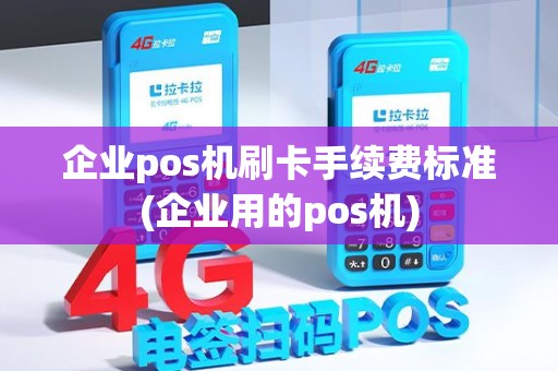 企业pos机刷卡手续费标准(企业用的pos机)