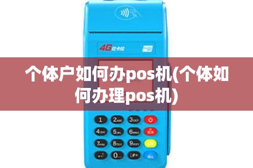 个体户如何办pos机(个体如何办理pos机)