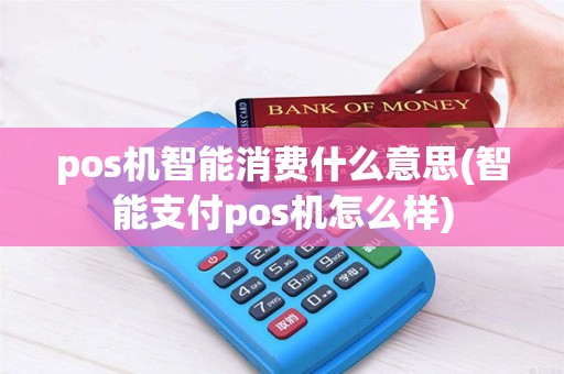 pos机智能消费什么意思(智能支付pos机怎么样)