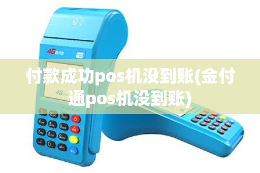 付款成功pos机没到账(金付通pos机没到账)