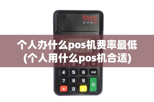 个人办什么pos机费率最低(个人用什么pos机合适)