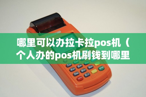 哪里可以办拉卡拉pos机（个人办的pos机刷钱到哪里）