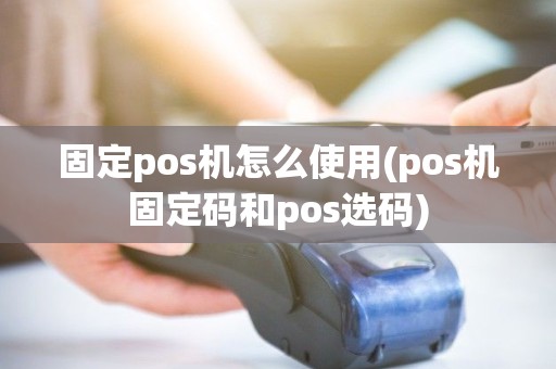 固定pos机怎么使用(pos机固定码和pos选码)