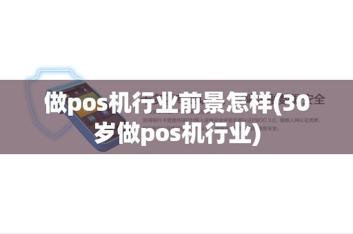 做pos机行业前景怎样(30岁做pos机行业)