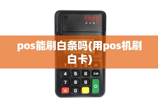 pos能刷白条吗(用pos机刷白卡) pos能刷白条吗(用pos机刷白卡)