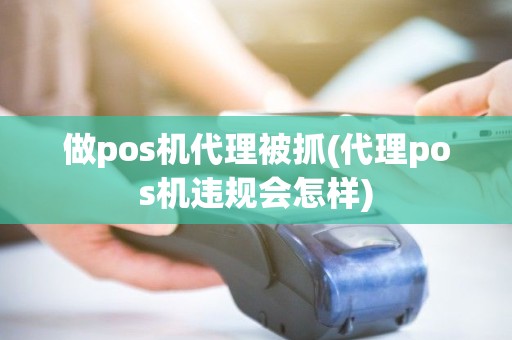 做pos机代理被抓(代理pos机违规会怎样)
