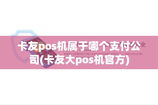 卡友pos机属于哪个支付公司(卡友大pos机官方)