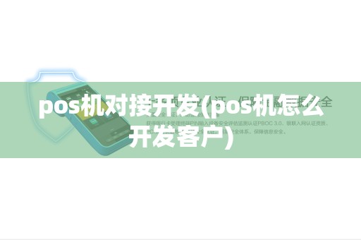 pos机对接开发(pos机怎么开发客户)