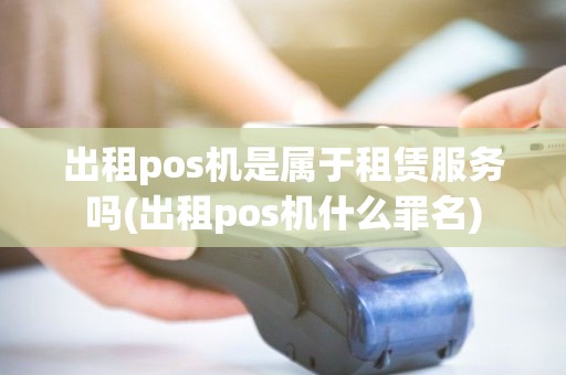 出租pos机是属于租赁服务吗(出租pos机什么罪名)