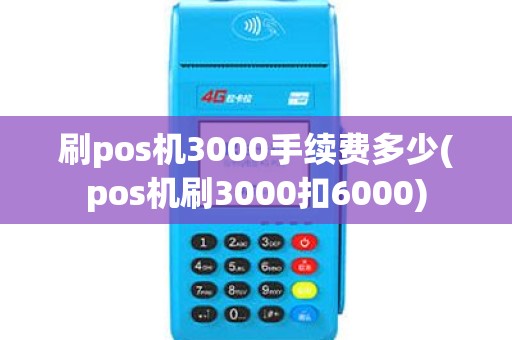 刷pos机3000手续费多少(pos机刷3000扣6000)