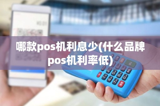 哪款pos机利息少(什么品牌pos机利率低)