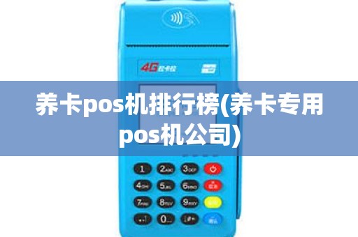 养卡pos机排行榜(养卡专用pos机公司)