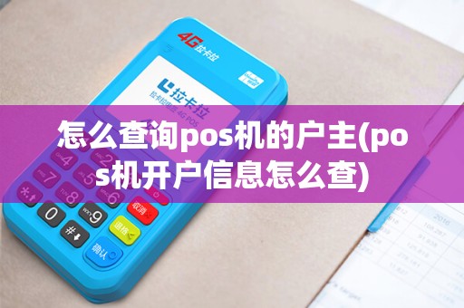 怎么查询pos机的户主(pos机开户信息怎么查)