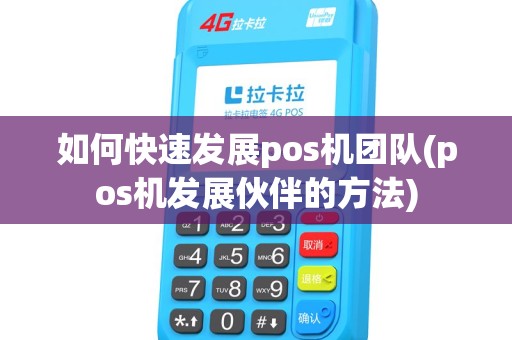 如何快速发展pos机团队(pos机发展伙伴的方法)