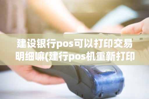 建设银行pos可以打印交易明细嘛(建行pos机重新打印票据)