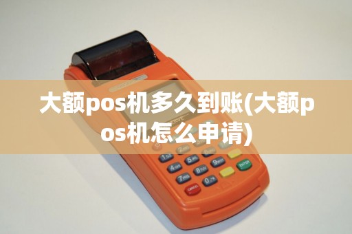 大额pos机多久到账(大额pos机怎么申请)