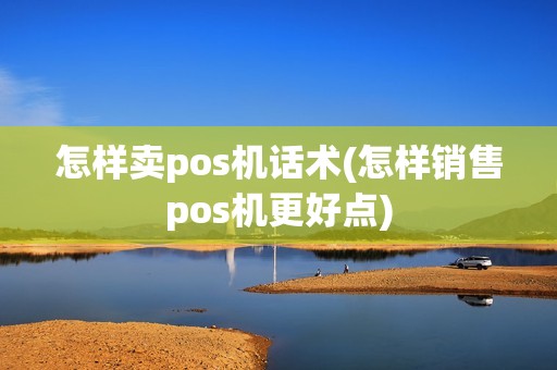 怎样卖pos机话术(怎样销售pos机更好点)