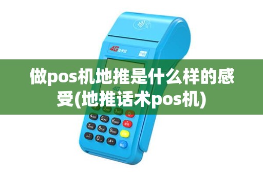做pos机地推是什么样的感受(地推话术pos机)