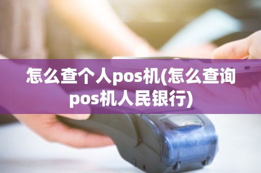 怎么查个人pos机(怎么查询pos机人民银行)