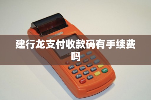 建行龙支付收款码有手续费吗