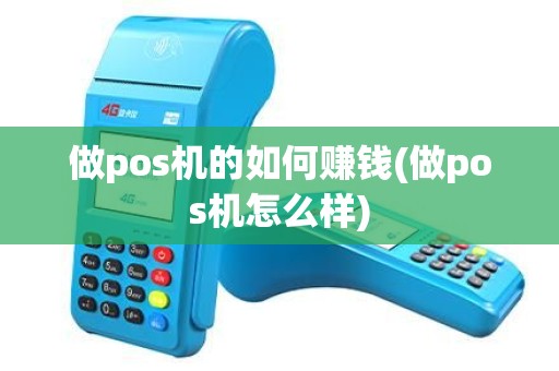做pos机的如何赚钱(做pos机怎么样)