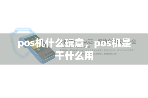 pos机什么玩意，pos机是干什么用