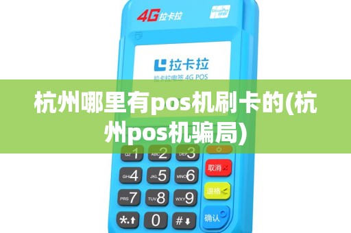 杭州哪里有pos机刷卡的(杭州pos机骗局)