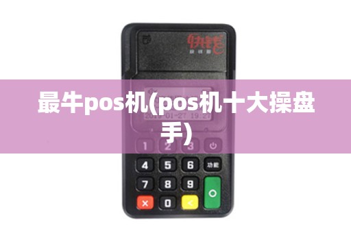 最牛pos机(pos机十大操盘手)