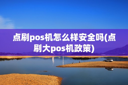 点刷pos机怎么样安全吗(点刷大pos机政策)