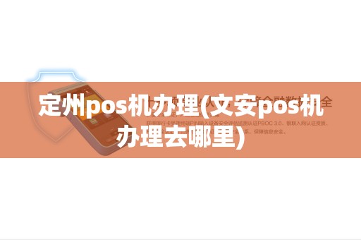 定州pos机办理(文安pos机办理去哪里)