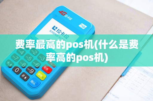 费率最高的pos机(什么是费率高的pos机)