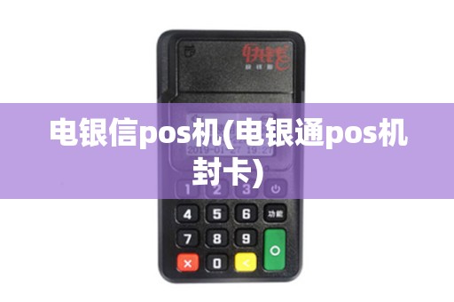 电银信pos机(电银通pos机封卡)