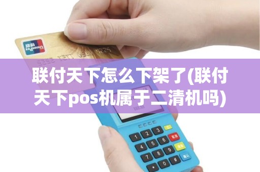 联付天下怎么下架了(联付天下pos机属于二清机吗)