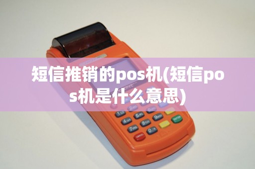 短信推销的pos机(短信pos机是什么意思)