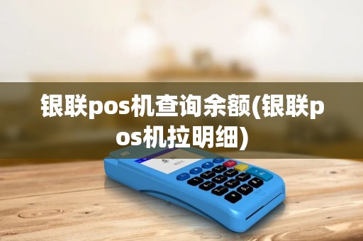 银联pos机查询余额(银联pos机拉明细)