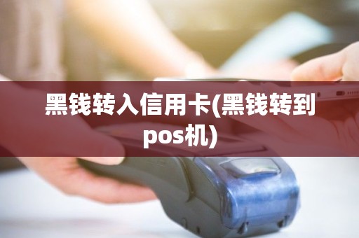 黑钱转入信用卡(黑钱转到pos机)