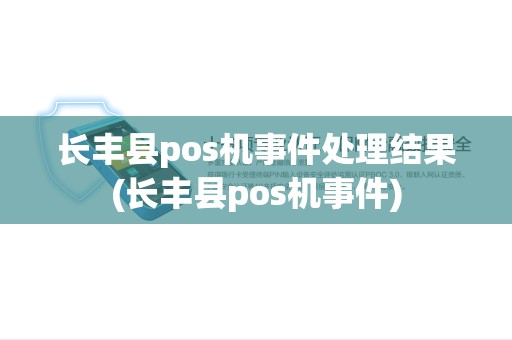 长丰县pos机事件处理结果(长丰县pos机事件)