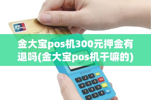 金大宝pos机300元押金有退吗(金大宝pos机干嘛的)