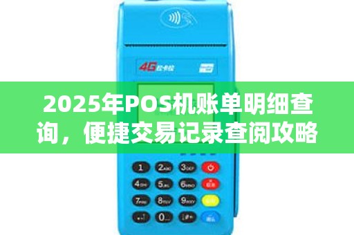 2025年POS机账单明细查询，便捷交易记录查阅攻略