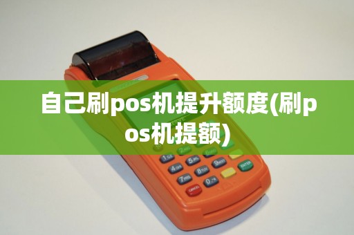 自己刷pos机提升额度(刷pos机提额)
