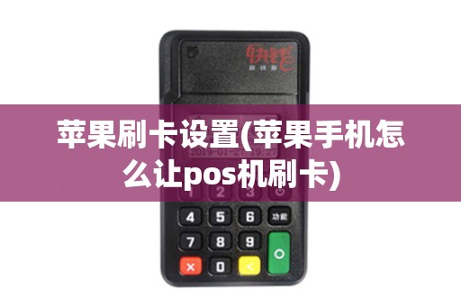 苹果刷卡设置(苹果手机怎么让pos机刷卡)