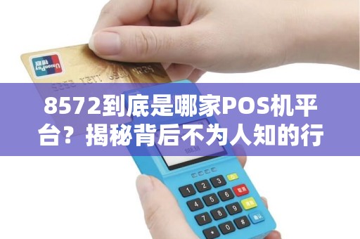 8572到底是哪家POS机平台？揭秘背后不为人知的行业内幕！